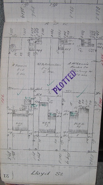 GWST Field book no. 128, p.21. c1912 (right property)