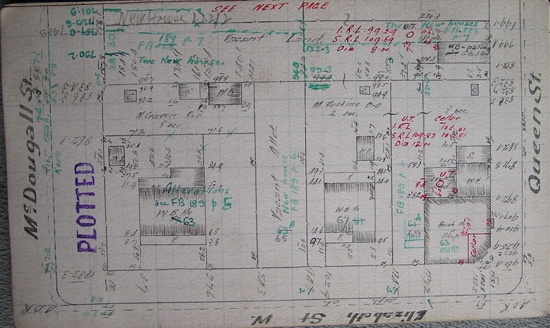 GWST Field book no. 128, p.3 c1914 (green ink - left property)