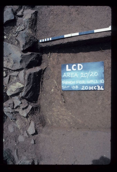 LAKE CONDAH DORMITORY EXCAVATION - TRENCH FOR WALL 10