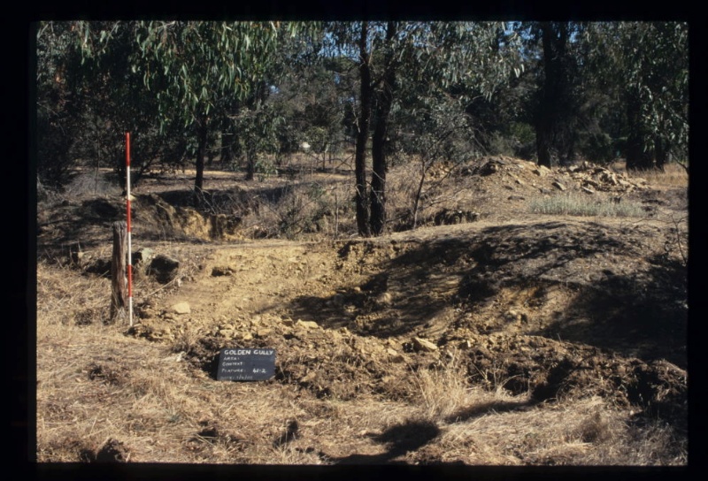 CULVERT (FEATURE 45.1) SHAFT (FEATURE 45.2) AND DAM (FEATURE 45.3) BENDIGO MINING NL EXCAVATION