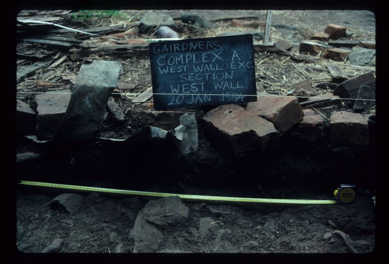 GAIRDNERS COTTAGE EXCAVATION