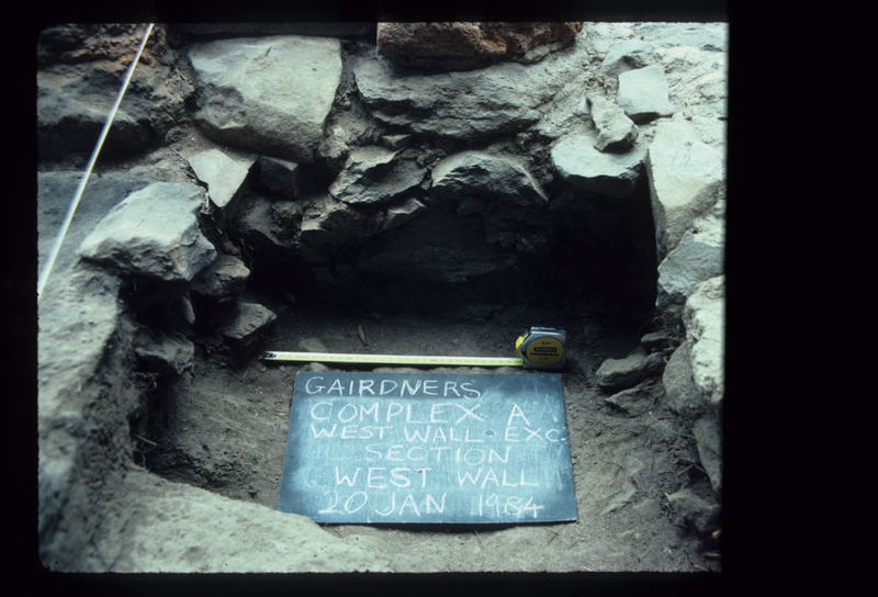 GAIRDNERS COTTAGE EXCAVATION