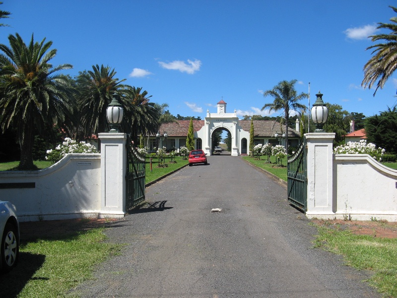 Entrance to accommodation complex