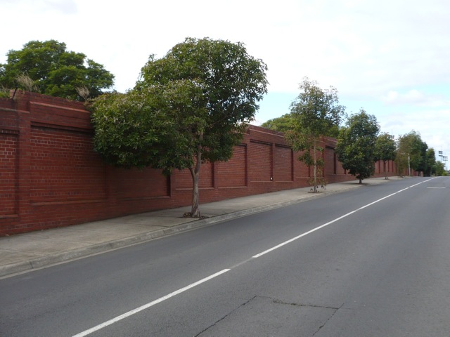 Wall along Dean Street