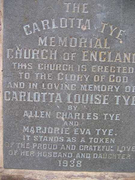 Carlotta Tye Memorial Church