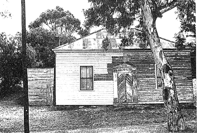 The Hopetoun Brass Band Practice Hall, 104 Eaglehawk Road 1889 c; one of the social centres in this strip of housing fronting Eaglehawk Road