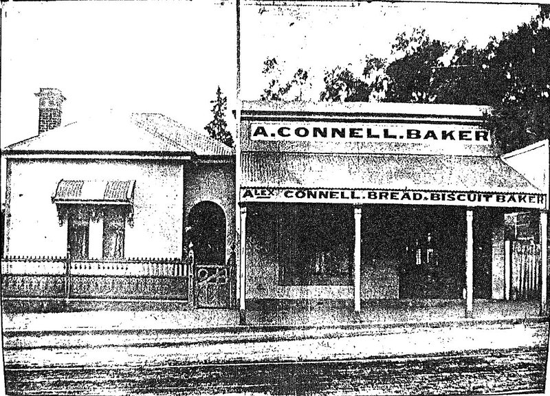 Connell's Bakery, near the corner of Williams Street, in what was then Bond Street (Eaglehawk Road) and not far from Koch's House