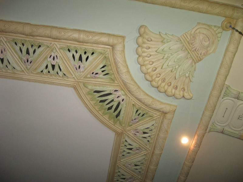 Lodge Room, detail of ceiling decoration 2011