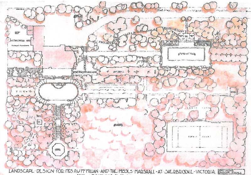 Original landscape plan 1932