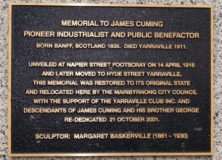 B6987 James Cuming Memorial