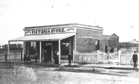 Former 'Victoria Store,' pictured c. 1870, prior to additions (Source: City of Greater Bendigo).