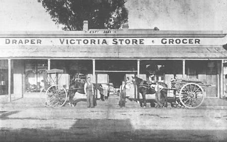 Former 'Victoria Store' pictured in 1902. Note the expansion to the north and south (Source: City of Greater Bendigo).