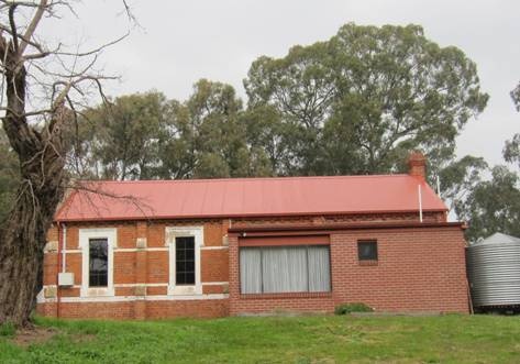 North elevation, with recent addition.