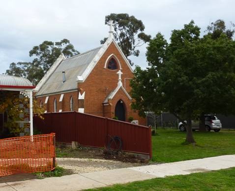 East elevation of the former Holy Trinity Anglican Church, Marong.