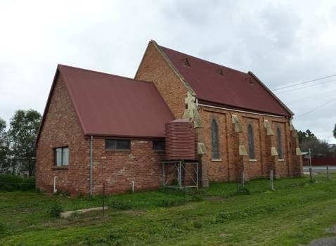 Addition at the rear of the church.