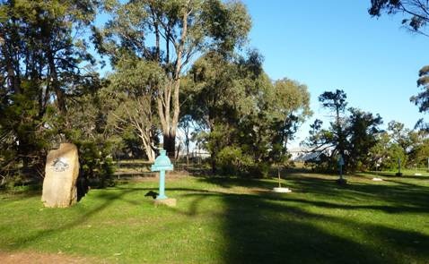 Woodvale Hall, War memorial to the north of the public hall grounds