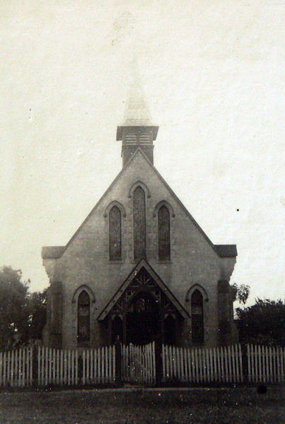 St. Paul's Anglican Church, Inverleigh, c.1925. Source: Holmes collection c/o David Rowe.