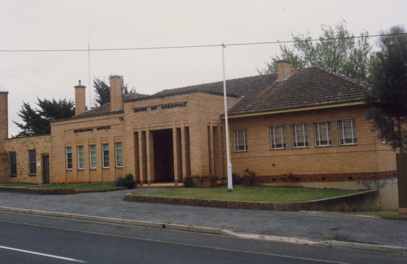 Shire of Grenville Offices, c.1989. Source: Linton Historical Society