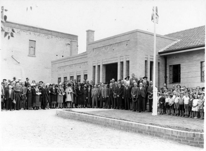 Shire of Grenville Offices, c.1939. Source: Linton Historical Society