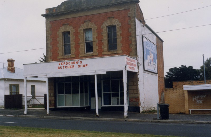 Verdoorn's Butcher Shop, n.d. [c.1980s]. Source: Linton Historical Society