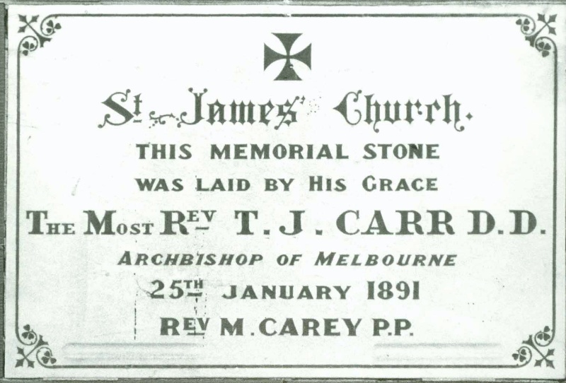 B4844 St James' RC Church Plaque