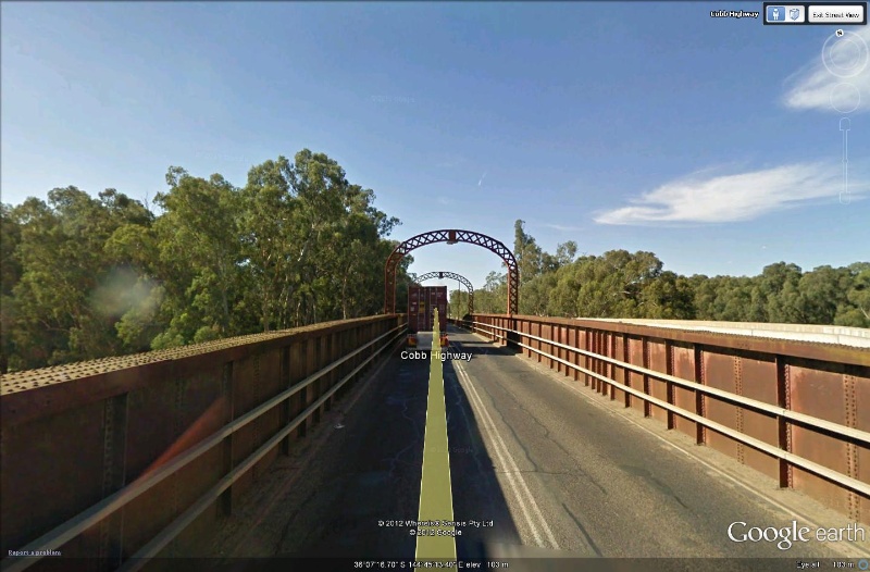 B7302 GoogleEarth Image Echuca Bridge