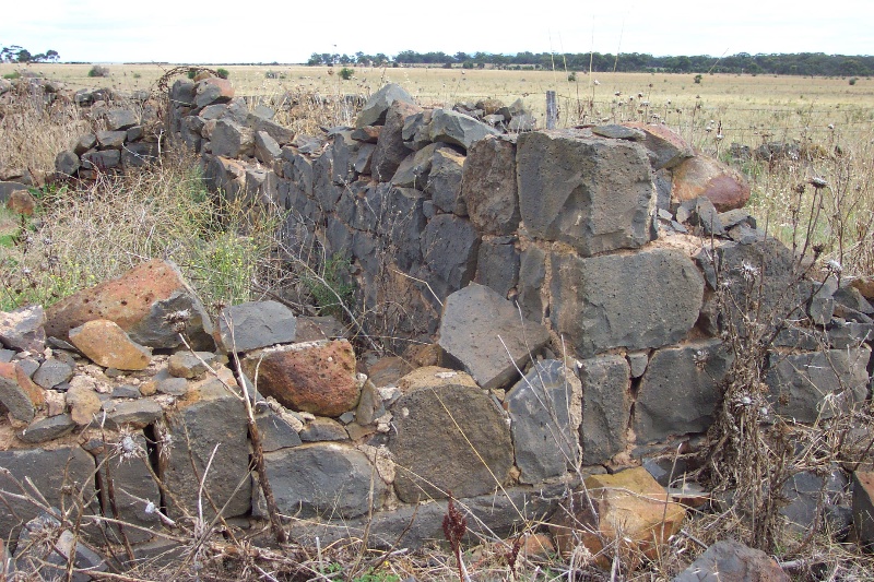 Ruins of the rubble bluestone house