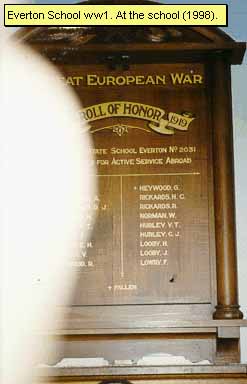 Everton State School Honour Roll (Second World War)