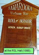 Kamarooka Honour Roll (Vietnam War)