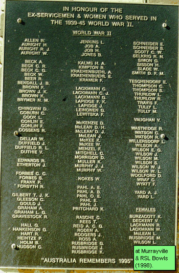 Murrayville Honour Roll (Second World War)