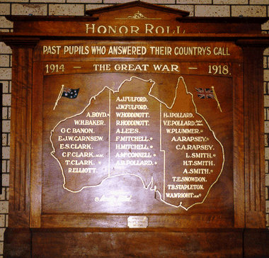 Bonegilla State School Honour Roll (First World War)