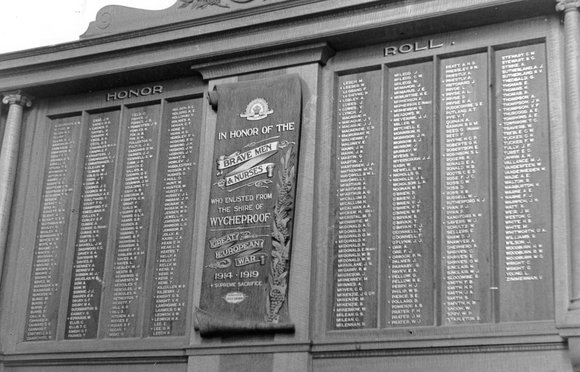 Wycheproof Shire Hall Honour Roll (First World War)