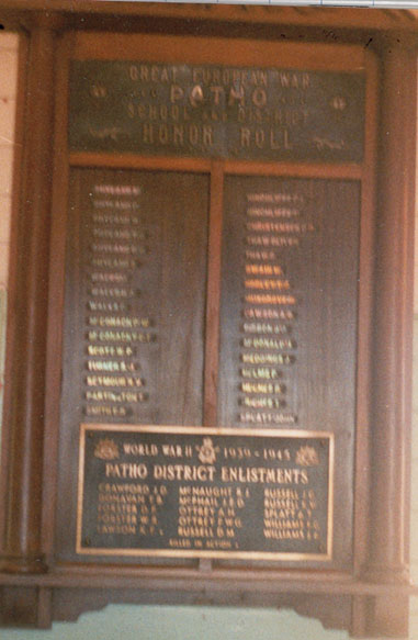 Patho State School Honour Roll