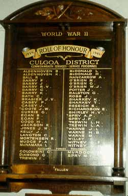 Culgoa Honour Roll (Second World War)