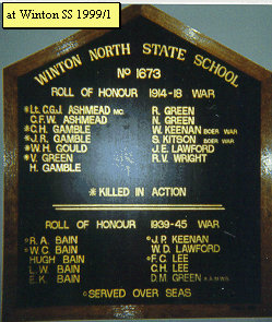 Winton North State School Honour Roll