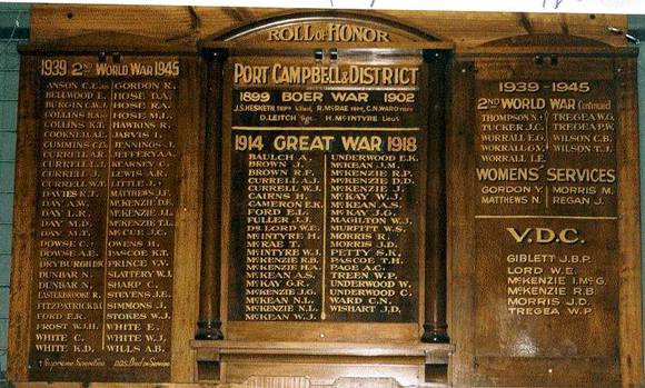 Port Campbell Honour Roll