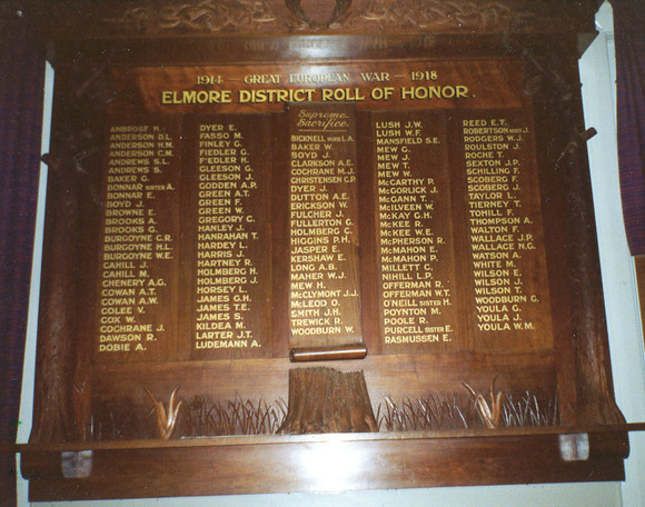 Elmore Honour Roll (First World War)