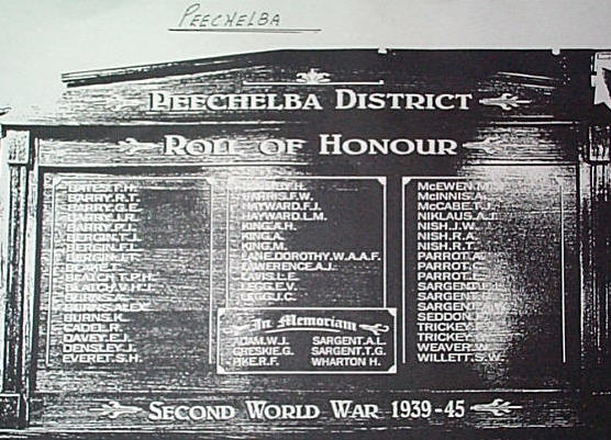 Peechelba District Honour Roll (Second World War)
