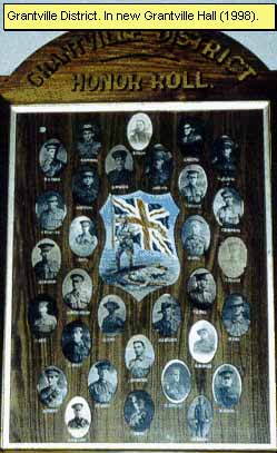 Grantville District Honour Roll (First World War)