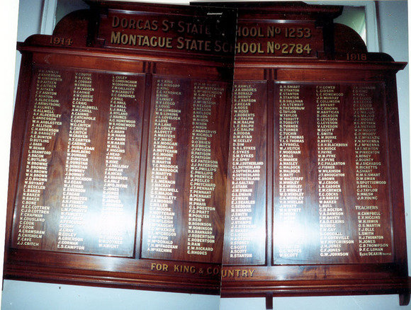 Dorcas Street State School Honour Roll (South Melbourne) (First World War)