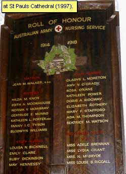 St Paul's Cathedral Honour Roll (Melbourne) (First World War)