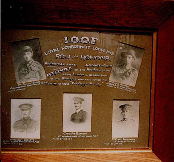 Pomborneit IOOF Honour Roll (First World War)