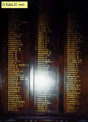 St Kilda State School Honour Roll (Part F) (First World War)