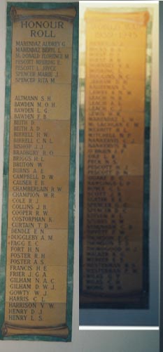 Noble Street Methodist Church Honour Roll (Newtown) (First World War)