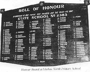 Mirboo North State School Honour Roll (Second World War)