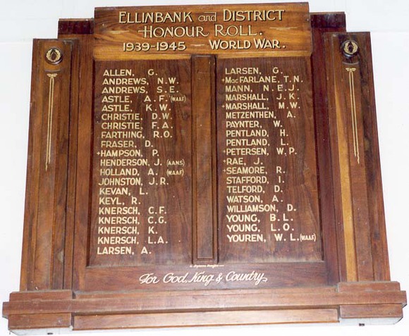 Ellinbank District Honour Roll (Second World War)