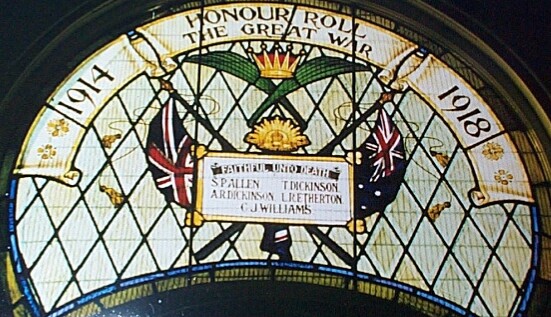 Broughton Methodist Church Stained Glass Window (First World War)