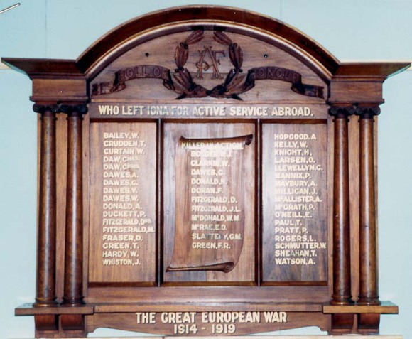 Catani Hall Honour Roll (Second World War)