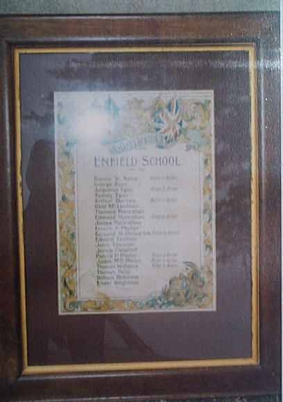 Enfield State School Honour Roll (First World War)