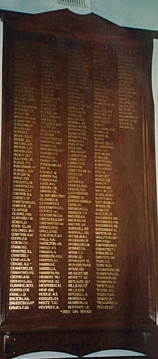 Dookie Agricultural College Honour Roll (Second World War)